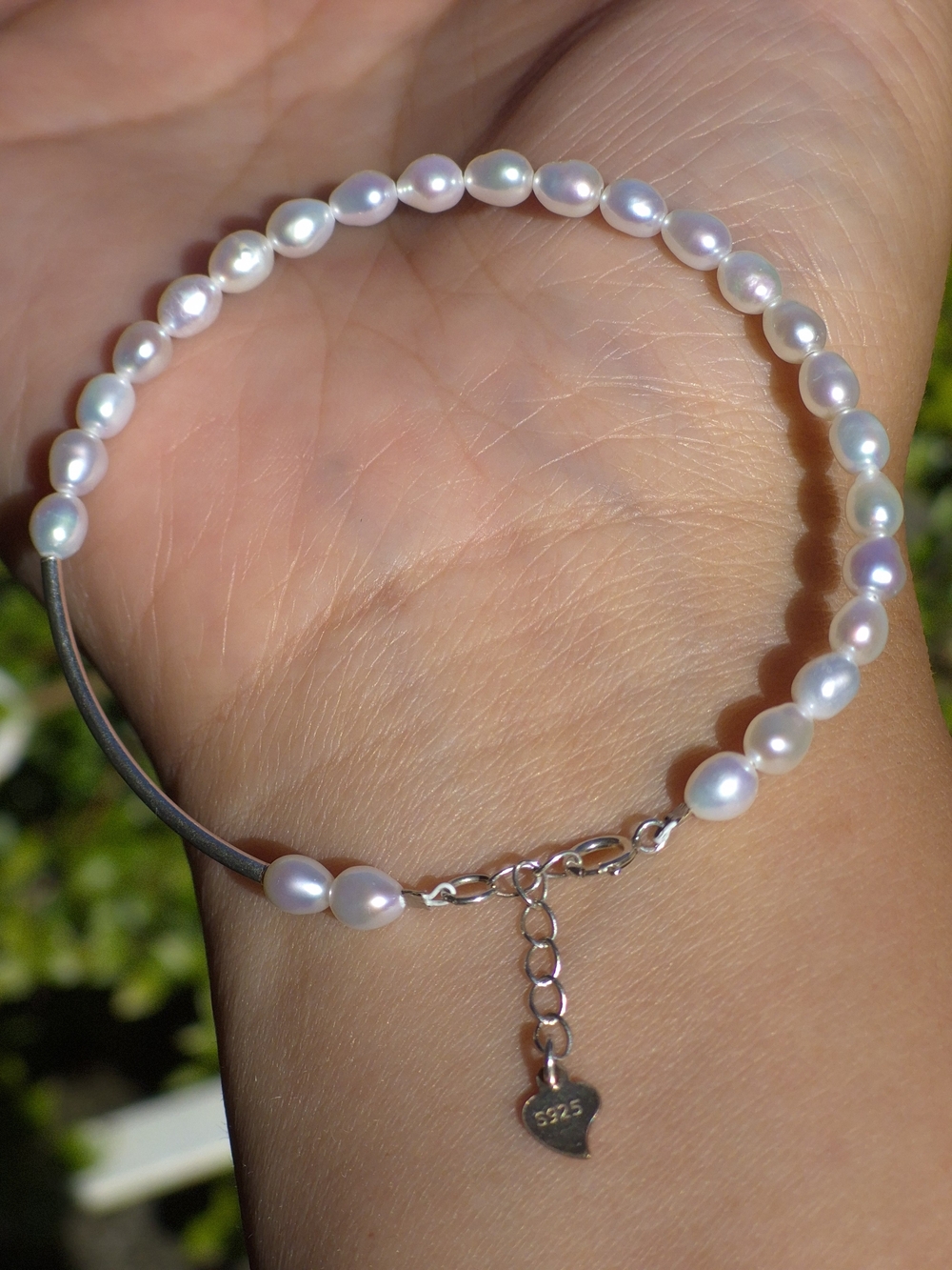 Freshwater Pearl Beaded Bracelet in White